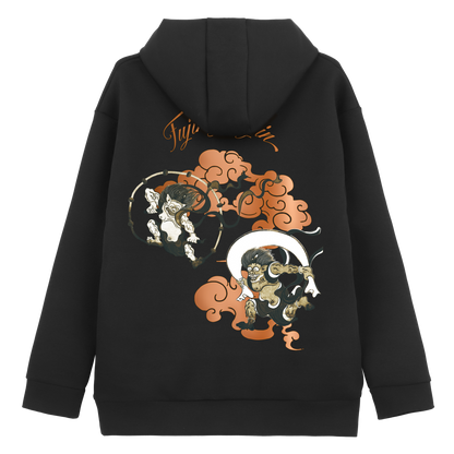 風神雷神図屏風 HOODIE