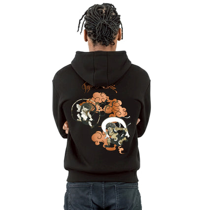 風神雷神図屏風 HOODIE